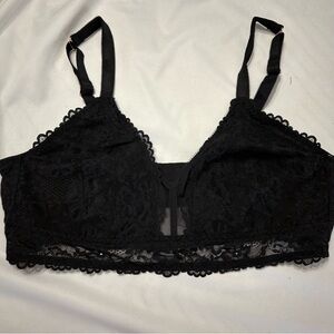 Savage X Fenty Black lace bralette XXL